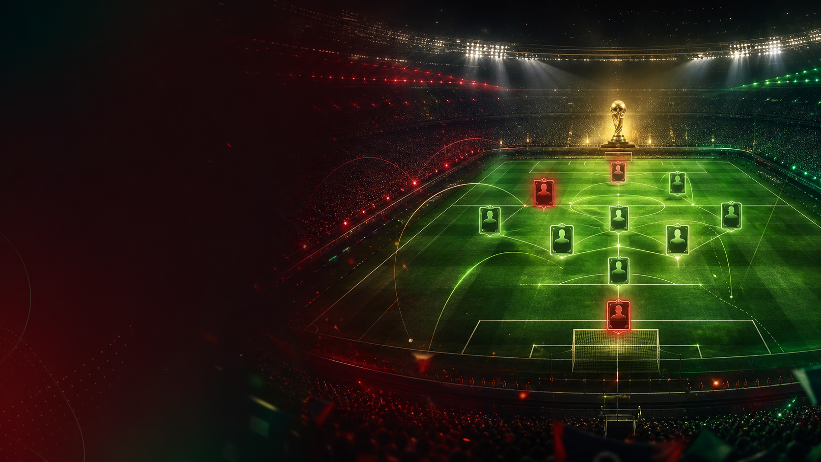 Fantasy football World Cup stadium background